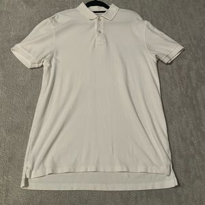 J-Crew Mens White Polo - Slim Fit Size M